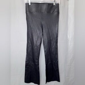 SPRWMN ANKLE FLARE LEATHER LEGGINGS SIZE S NWOT